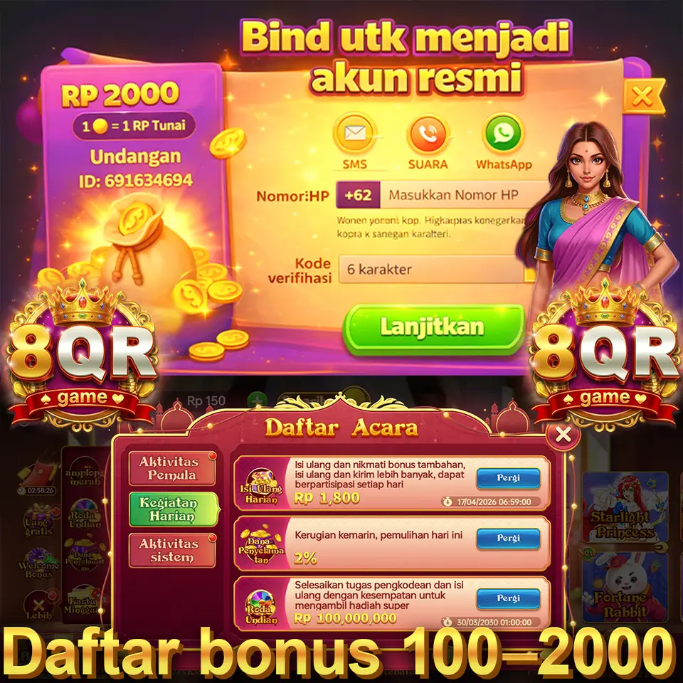 8QR Masuk Resmi 2026 Aplikasi